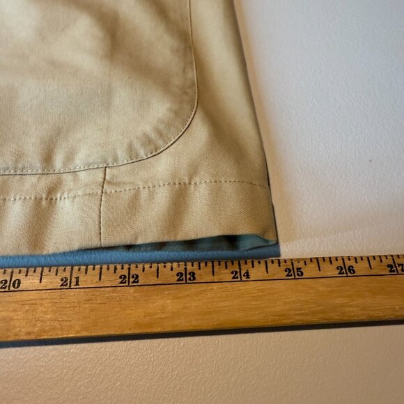 LL Bean Men 48 Tall Travel Blazer Jacket Sport Coat Tan Beige 2 Button Commute - Picture 5 of 12